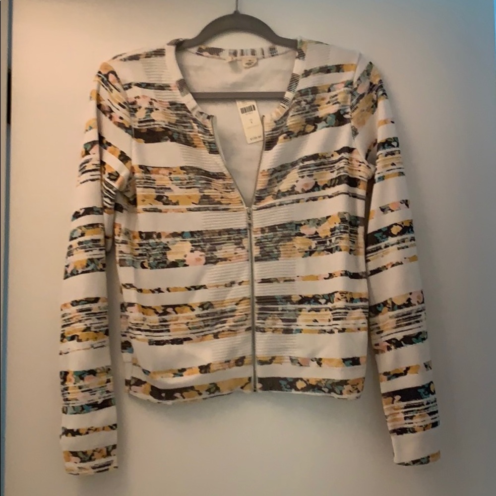 Multicolor Zip-up Sweater